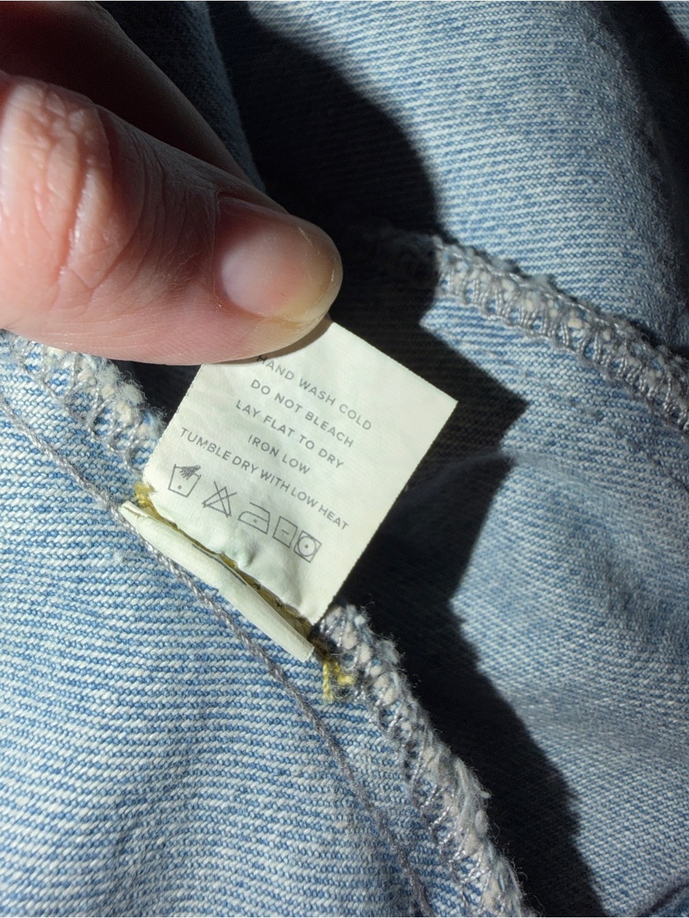 Superdown Pearl-Embellished Light Blue Denim Jacket - L NWT - Picture 5 of 5